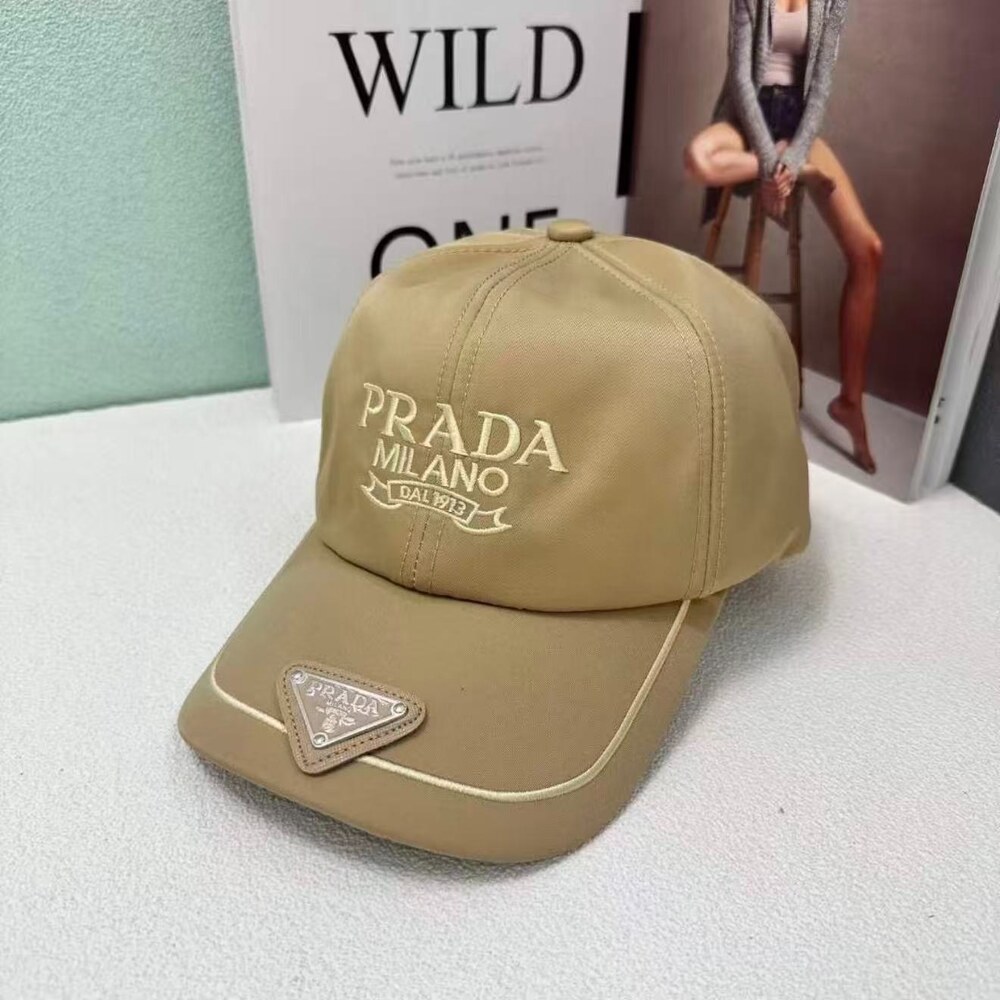 Prada Logo Nylon Baseball Cap
